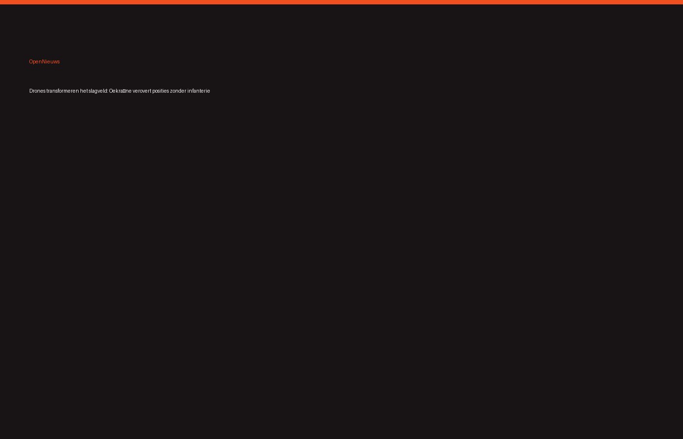 Drones transformeren het slagveld: Oekraïne verovert posities zonder infanterie