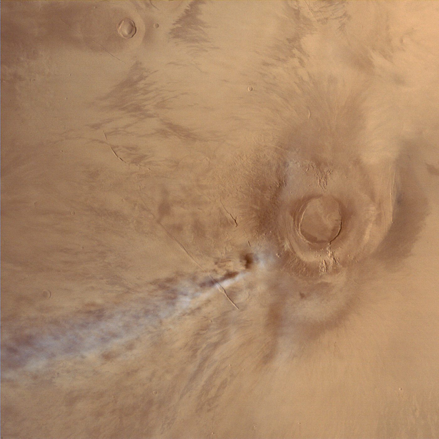 Ongebruikelijke wolkenvorming boven Mars wijst op verrassende natuurkundige processen