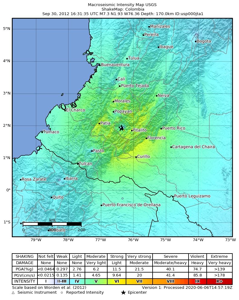 Colombia getroffen door zware aardbeving: meer dan 100 doden