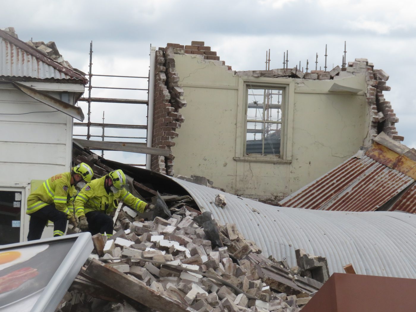 Twee zwaargewonden na instorting gebouw in Sydney